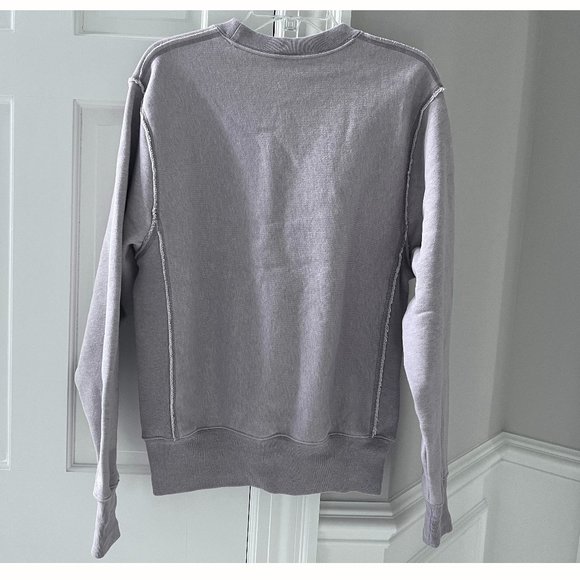 Champion Men's Natural State Reverse Weave Fleece Crew Sweatshirt Comfrey S LN - Picture 2 of 4